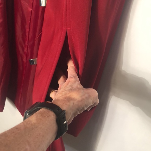 London fog red snap front coat szL - Picture 11 of 14